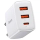 Сетевой адаптер Baseus Compact Quick Charger 30W USB Type-C + 2 USB QC+ PD CCXJ-E02 Белый - изображение 1