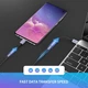 Кабель UGREEN US261 USB Type-C to USB Type-C 60W Round Cable Nickel Plating Aluminum Shell 3A 1m Black/Gray (50150) - изображение 3