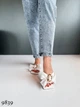Женские шлёпки Sweet Shoes Эко кожа (9839) 37 24 см Белые - изображение 4