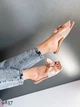 Женские шлёпки Sweet Shoes Эко кожа (9837) 41 26 см Бежевые - изображение 4