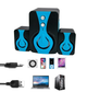 Колонки для Пк FT-2060 mini USB 2.1 Сині, Комп'ютерні колонки з сабвуфером 9 Вт Акустика для пк, ноутбука - зображення 1