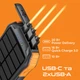 УМБ Promate SolarTank-10PDQi с солнечной панелью 10000 mAh 20 W Power Delivery 10 W Qi Black (solartank-10pdqi.black) - изображение 5