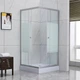 Душова кабіна Lidz Wiezak SC90x90.SAT.LOW.L, скло Linie 4 мм - зображення 10