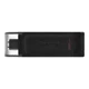 Накопичувач Kingston DataTraveler 70 Type-C 32GB USB 3.2 Black (DT70/32GB) - зображення 1