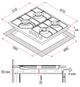 Варочная поверхность газовая PERFELLI HGM 61424 WH - изображение 11