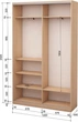Шкаф-купе двухдверный Roko 120х242х45 см ДСП Дуб Молочный (20200025212) - изображение 2