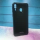 Силіконовий чохол Glass case зі скляною задньою панеллю для Samsung Galaxy M20 Чорний - зображення 2