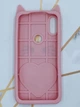 Чехол силиконовый 3D Case с переливающимися блёстками для Xiaomi Redmi Play Кот розовый - изображение 2