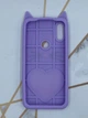 Чехол силиконовый 3D Case с переливающимися блёстками для Xiaomi Redmi Play Кот фиолетовый - изображение 2