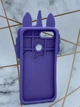 Чехол силиконовый 3D Case с переливающимися блёстками для Xiaomi Мі 8 lite Единорог фиолетовый - изображение 2
