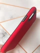 Силіконовий чохол із накладкою (подвійний захист) для iPhone X/Xs Червоний - зображення 2