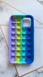 Силіконовий чохол Поп іт Антистрес Поп-Іт Pop It для iPhone 11 Pro (5,8) Попіт Синьо-фіолетовий - зображення 2