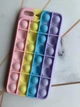 Силиконовый чехол Поп ит Антистресс Поп-Ит Pop It на iPhone 7 Plus/8 Plus Попит Розово-фиолетовый - изображение 6