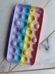 Силиконовый чехол Поп ит Антистресс Поп-Ит Pop It на iPhone 7 Plus/8 Plus Попит Розово-фиолетовый - изображение 7