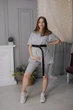 Футболка для беременных oversize с секретом для кормления HN (5503) Серая - изображение 3