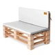 Комплект подушек для садовой мебели SanchoBAG Оксфорд Белый 120x40x5/120х55x5 см (pdm-1013-so105-13) - изображение 1