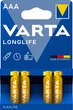Батарейка VARTA Longlife AAA/LR03 1.5 V лужна 4шт - изображение 1