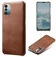 Защитный чехол Deexe Leather Back Cover для Nokia G21 / G11 - Brown - изображение 1