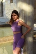 Женские шорты с карманами Superstacy S лиловые (2585-49) - изображение 5