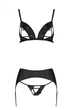 Комплект из эко-кожи Passion Miley Set black XXL/XXXL (SO5773 ) - изображение 3