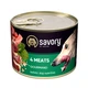 Консервы для собак Savory Dog Gourmand 4 вида мяса 200 г (4820232630389) - изображение 1