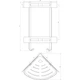Полочка угловая двойная Globus Lux BQ9422 - изображение 3
