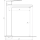 Смеситель для умывальника TOPAZ ODISS TO 18203-H52-BL однорычажный, латунь, черный, высокий - изображение 7