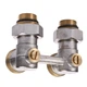Узел нижнего подключения панельного радиатора SOLOMON NV 5102 угловой шаровой 3/4″ - изображение 1