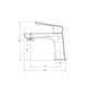 Смеситель для умывальника TOPAZ LEXI TL 21201-H57-WW - изображение 7