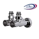 Кран вентильный угловой с американкой Solomon Lux 1/2″ chrom 7777 (2шт. комплект) 000017504 - изображение 2