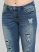 Демисезонные зауженные, укороченные джинсы Desigual 72D2JE3 XL (79302XL) Синий - изображение 3
