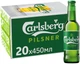 Упаковка пива Carlsberg світле фільтроване 5% 0.45 л x 20 шт (4820000458795) - зображення 1