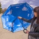 Зонт Lesko Up-Brella Голубое небо смарт зонт обратного сложения ручка Hands Free умный зонт (SK-2907-7806) - изображение 7