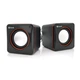 Колонки 2.0 Kisonli V400 для ПК та ноутбука, USB + 3.5mm, 2x1,5W, 20Hz-20KHz, Black - зображення 1