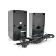 Колонки 2.0 Kisonli AС-9002, для ПК та ноутбука, живлення 220V + jack 3.5mm, 2x3W, 20Hz-20KHz, з вбудованим підсилювачем, bluetooth, Black - зображення 2