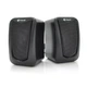 Колонки 2.0 Kisonli KS-06, для ПК та ноутбука, USB + 3.5mm, 2x3W, 20Hz-20KHz, Black - зображення 1