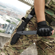 Тактические перчатки беспалые с защитой запястья Bezet Tactical Gloves (черные, размер M) - изображение 8