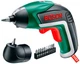Аккумуляторный шуруповерт Bosch IXO + з/у + угловая насадка + набор бит (06039A8021) - изображение 1