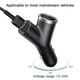 Автомобільний зарядний пристрій Baseus Y type dual USB+cigarette lighter extended car charger CCALL-YX01 - зображення 4