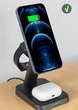 Зарядка беспроводная Qi 3 в 1 Qi 3 в 1 Acefast E3 |15W Max| Док-станция для iPhone + iWatch + Airpods Black (E3B) - изображение 8