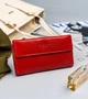 Женский кожаный кошелек Badura с RFID 9,5 х 17,5 х 3,3 (PO_D116CR_CE) - красный - изображение 1
