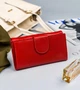 Женский кожаный кошелек Badura с RFID 9,5 х 17,5 х 3,3 (PO_D116CR_CE) - красный - изображение 2