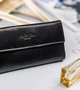 Женский кожаный кошелек Badura с RFID 9,5 х 17,5 х 3,3 (PO_D116CZ_CE) - черный - изображение 6