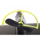 Метательный cамолёт планер с моторчиком летающий пенолет легкий гибкий безопасный трюкач-запускалка для детей игрушка 36 см Heijingling Black - изображение 6