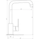 Змішувач для кухні TOPAZ BARTS TB 07423-H36-BL - зображення 3