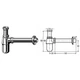 Сифон для раковини VIEGA 1 1/4″ х1 1/4″ металевий хром бутил. б/г100674 - изображение 2