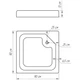 Душова кабіна з низьким піддоном Mixxus CUBIC SCT01-90x90x195-FB CHROME матове скло 4мм (MI6903) - зображення 15