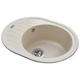 Гранітна мийка Globus Lux ARNO слонова кiстка 620х500 - изображение 2