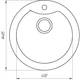 Гранитная мойка Globus Lux ORTA миндаль 485мм-А0008 - изображение 4