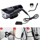 Велофонарь + компьютер + звонок XA-585-T6 + 2LED, выносная кнопка, Waterproof, аккум., ЗУ micro USB - изображение 7